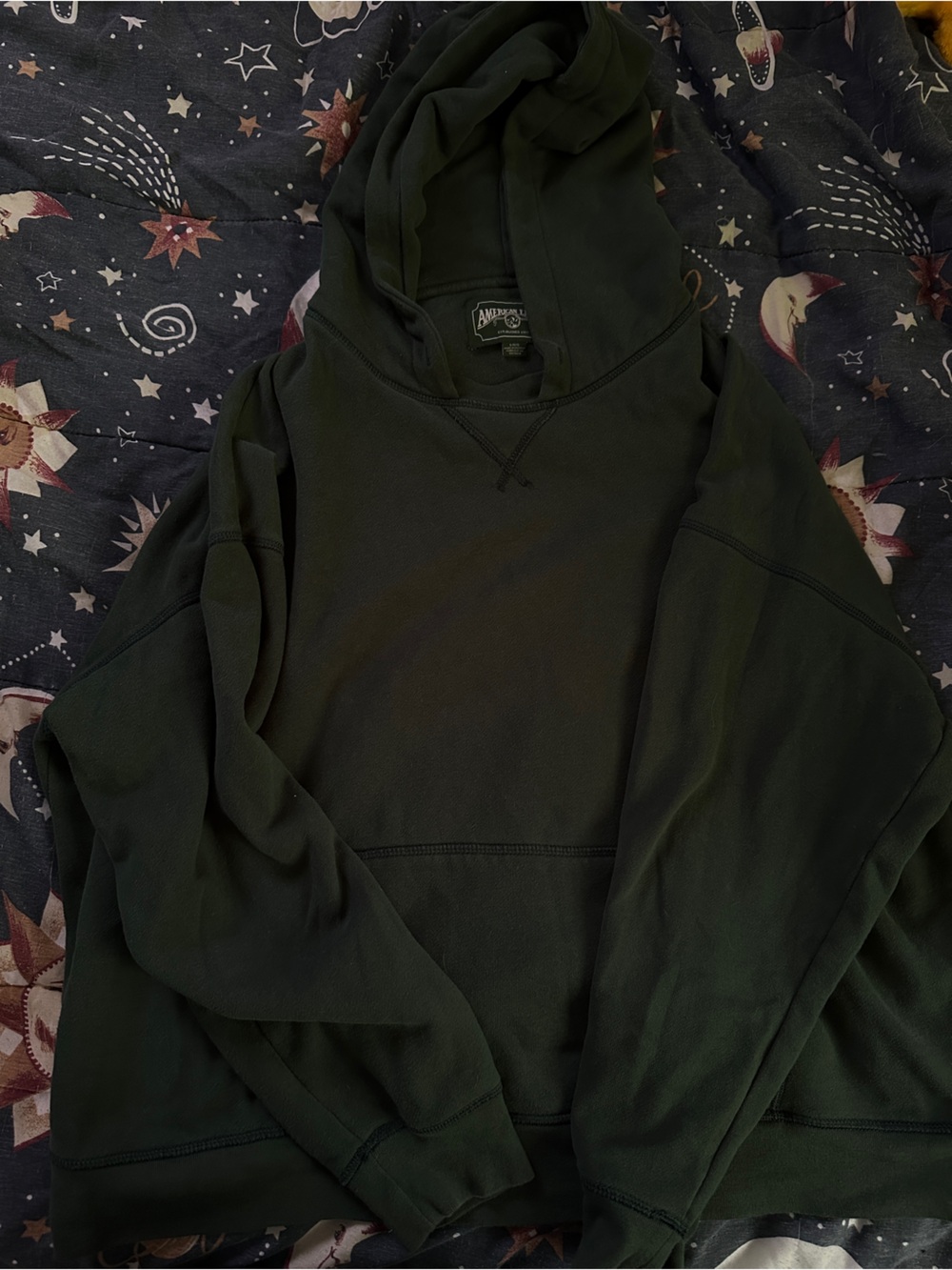 American Eagle Outfitters Dark Green Hoodie Sweatshirt